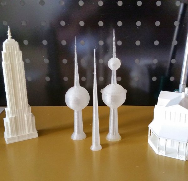 Medium Kuwait Towers 3D Printing 33879