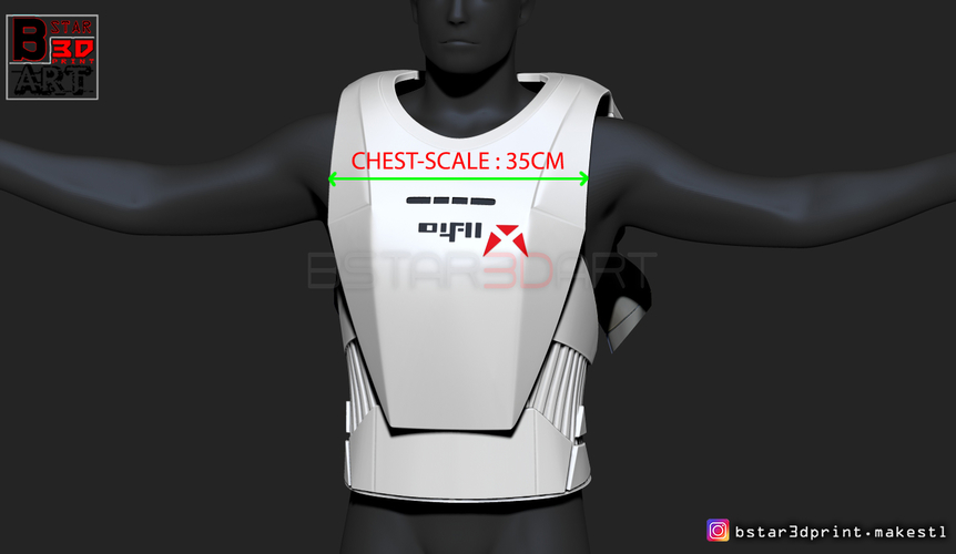 First Order JET TROOPER - Chest Armor - backpack -Starwars 3D Print 339716