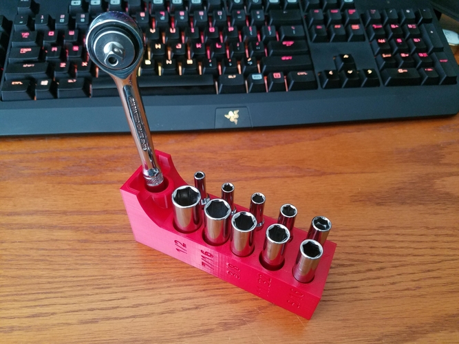 10 Piece Micro Ratchet Driver Set Holder 3D Print 339824