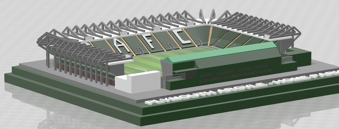 Plymouth Argyle - Home Park with Mayflower Stand 3D Print 339851