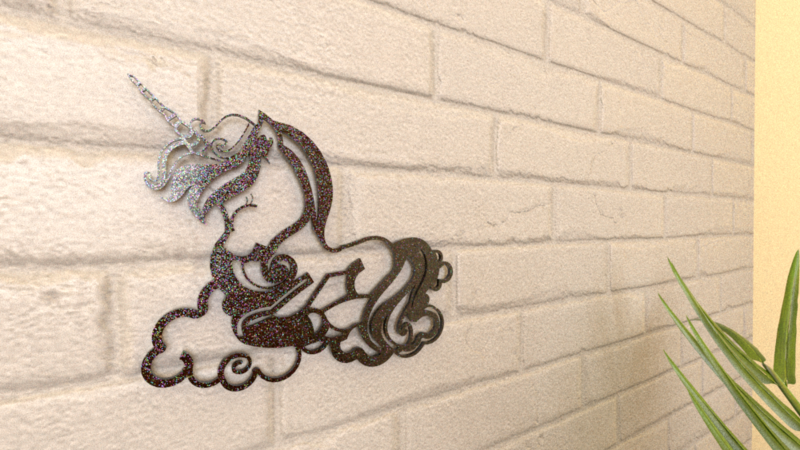 Sleepy Unicorn Wall Art