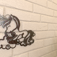 Small Sleepy Unicorn Wall Art 3D Printing 339860