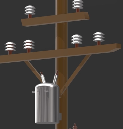 ELECTRIC LINE POST 3D Print 340053