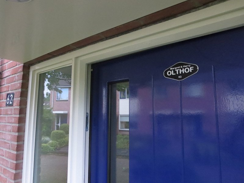 Your name at the front door