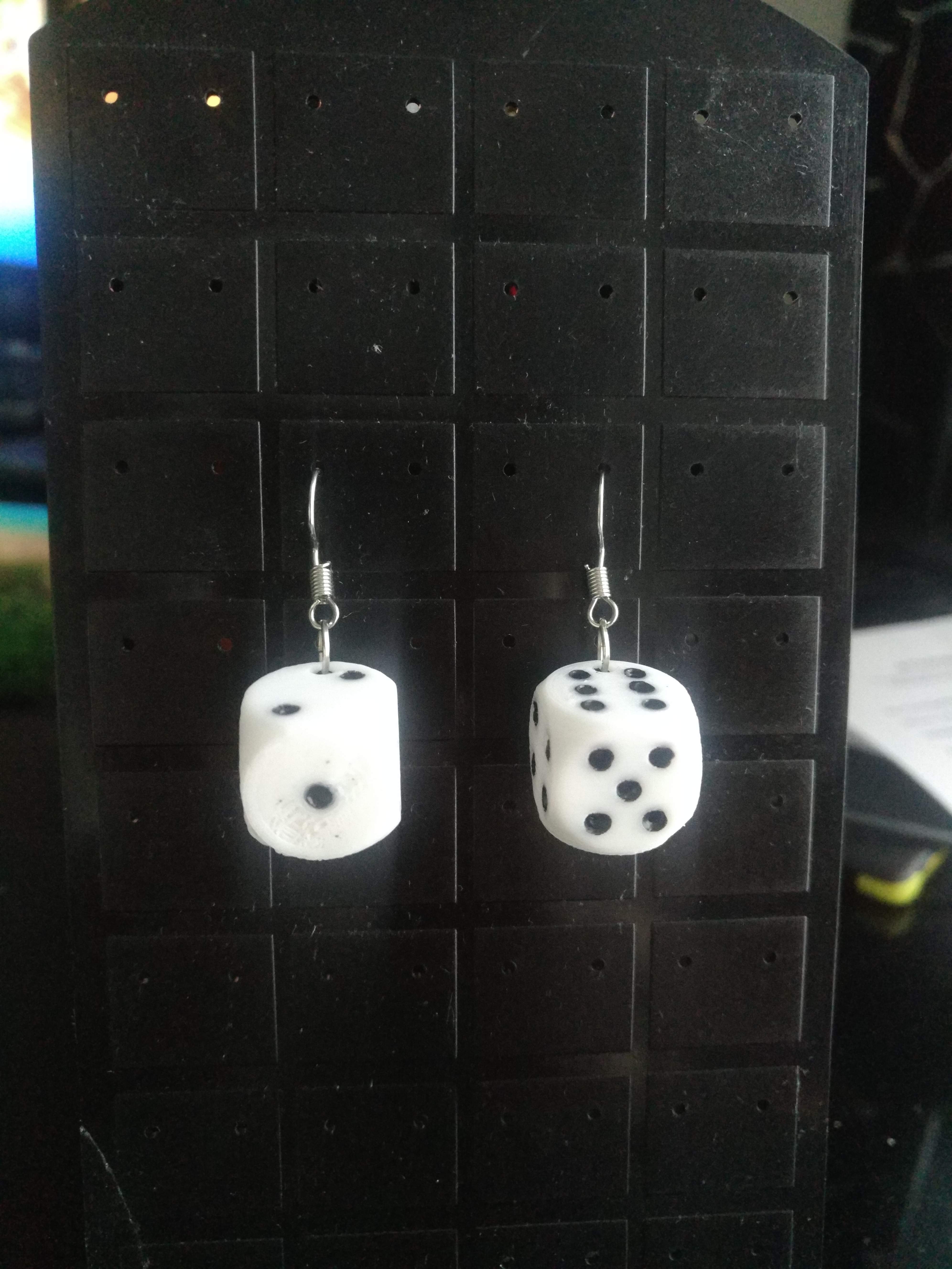 DICE EARRINGS 3D Print 340074