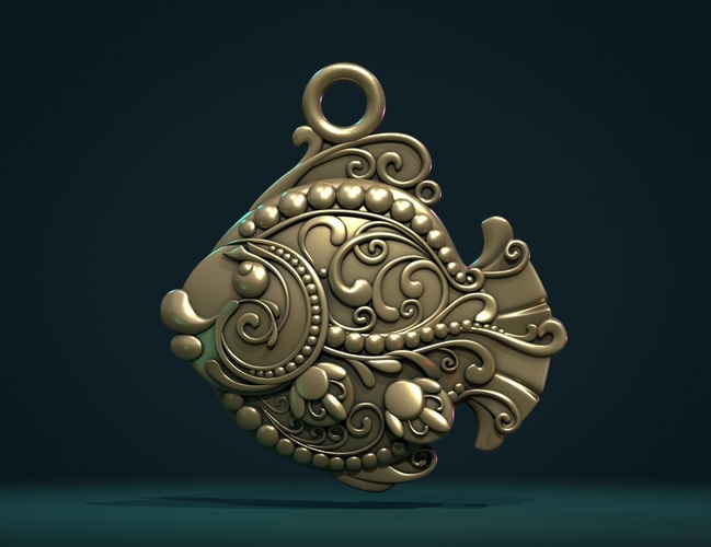 Ornate Fish 3D Print 340193