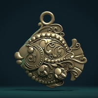 Small Ornate Fish 3D Printing 340193