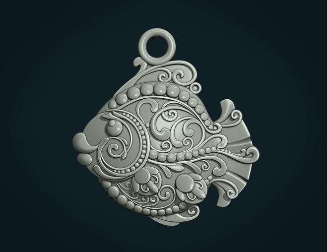 Ornate Fish 3D Print 340196