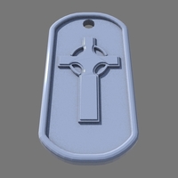 celtic cross dog tag - Thumbnail 1