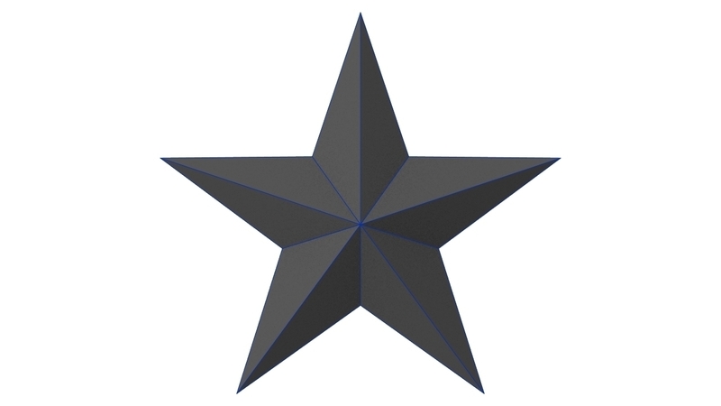 faceted star