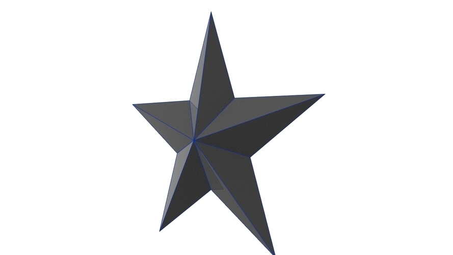 faceted star 3D Print 340348