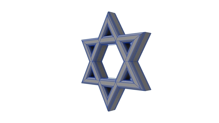 star of david 3D Print 340352