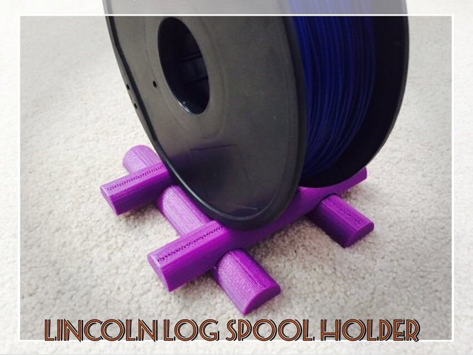 Lincoln Log Spool Holder 3D Print 34055