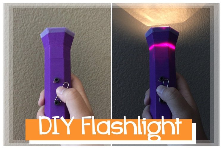 DIY Homemade Flashlight 3D Print 34062