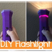 Small DIY Homemade Flashlight 3D Printing 34062