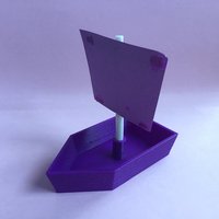 Small Simple Sailboat 3D Printing 34071