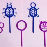Small Amazing Bubble Wands!  3D Printing 34077