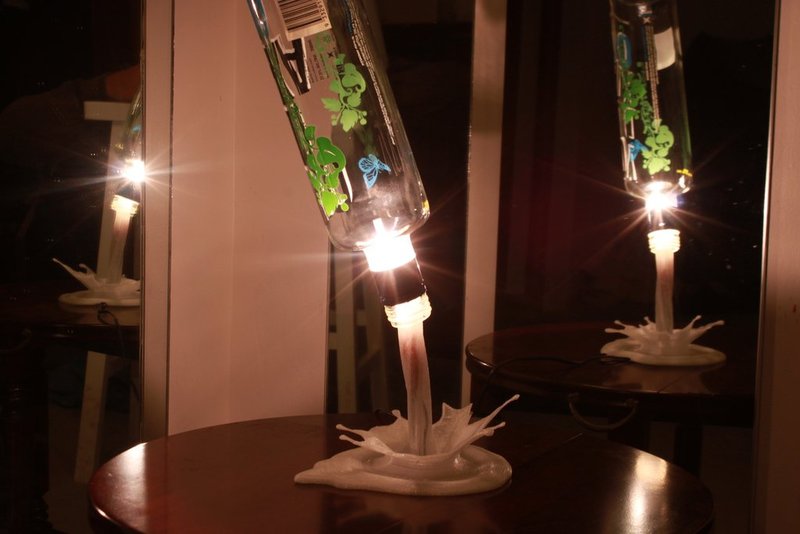 Feature Lamp SplashLIGHT | Up-cycle Any Bottle Into a Beautiful Feature Lamp - Pinshape