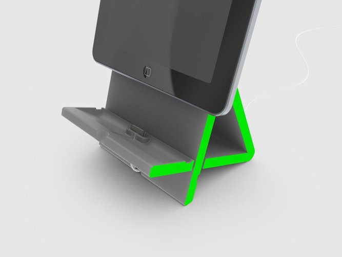 Apad | Variable Angle Ipad Dock 3D Print 34149