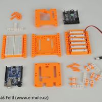 Small Arduino UNO R3 clone + Sensor shield + Bitbeam case 3D Printing 34154