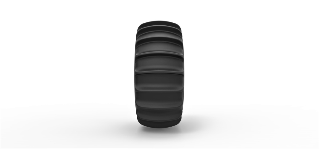 Mold for diecast rear tire for Dune Buggy Scale 1:10 3D Print 341949