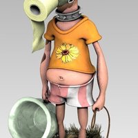 Small Post apocalyptic dude 3D Printing 34209