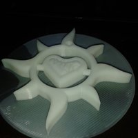 Small sunny heart 3D Printing 34218