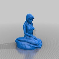 Small mermaid 3D Printing 34247