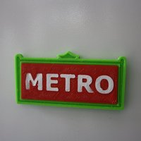 Small Metro Paris magnet 3D Printing 34257