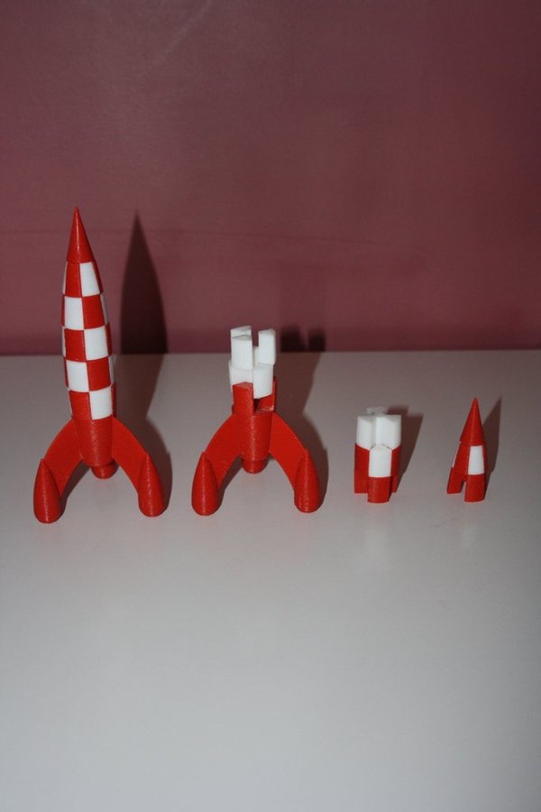 Medium Rocket bicolor 3D Printing 34289