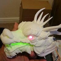 Dragon Head - With Glowing eyes and mouth - Thumbnail 4