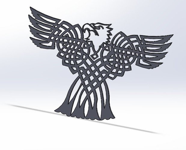 Celtic Bald eagle 3D Print 34401