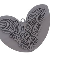 Celtic Owl - pendant/Keychain/earring  - Thumbnail 3