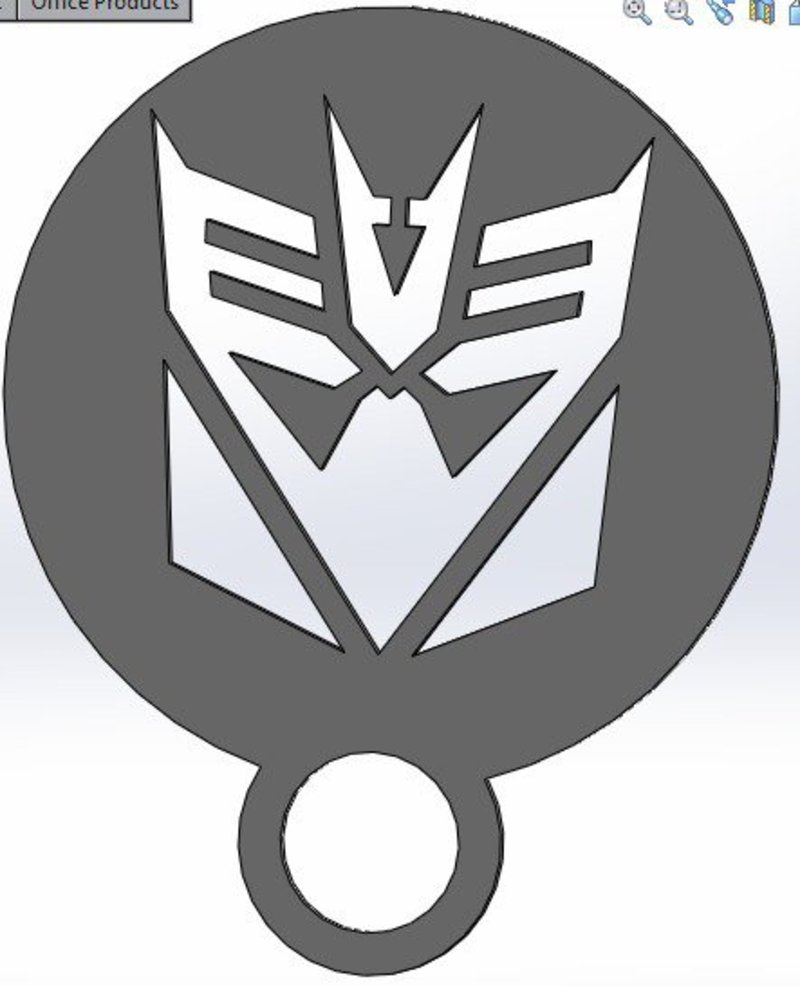 coffee stencil - decepticon