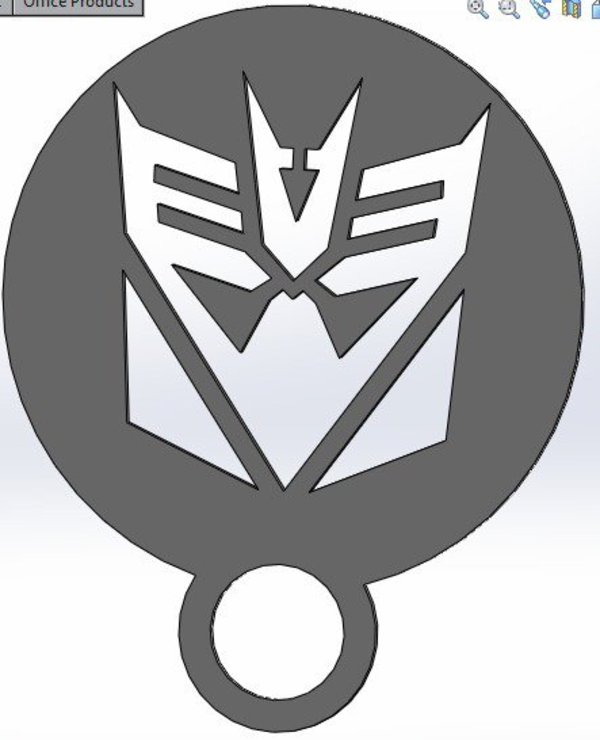 coffee stencil - decepticon