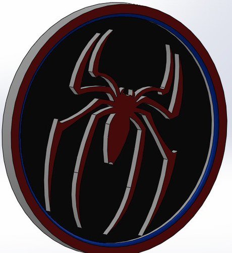 Marvel - Spiderman logo 3D Print 34428