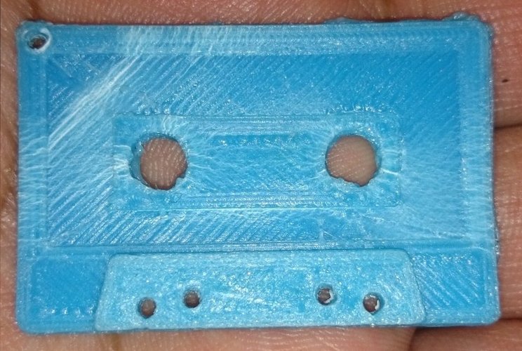 Cassette Keychain 3D Print 34437