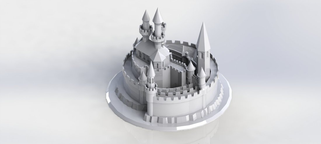 Фантастическая крепость  3D Print 34441