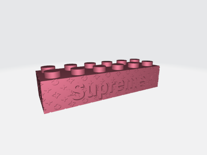3D Printed LV Supreme brick by pfl.design92