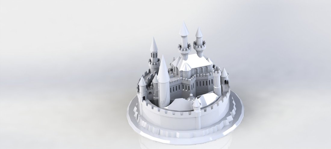 Фантастическая крепость  3D Print 34442