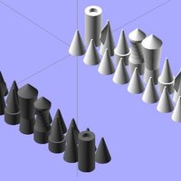 puristic chess-set, easy to print  - Thumbnail 1