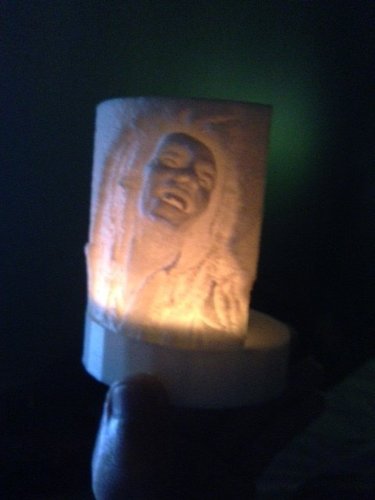 Candle Bob Marley Lithopane 3D Print 34521