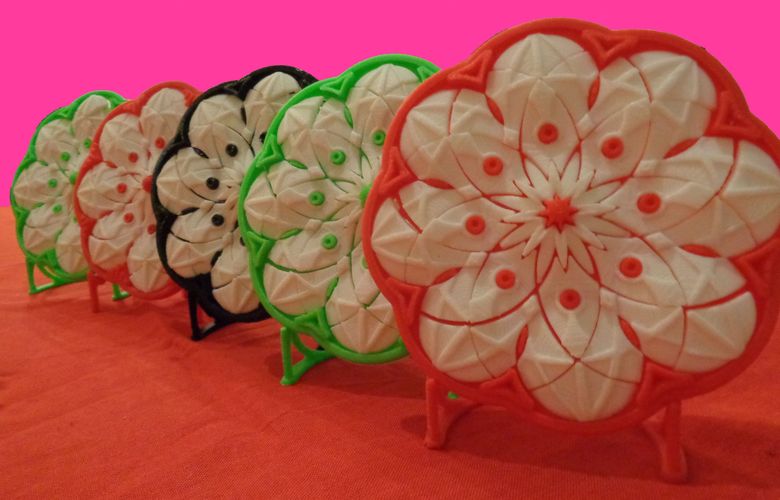 Muladhar-art collection. Mandala eight petals 3D Print 34601