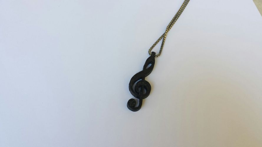 Clef Pendant 3D Print 34629