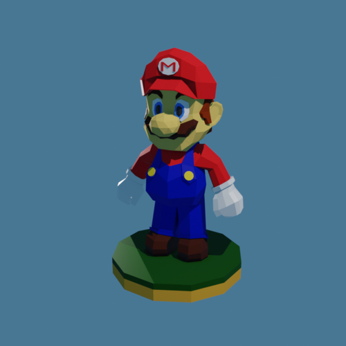 Super Mario Low Poly