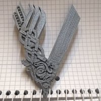Small Vikings logo 3D 3D Printing 34657