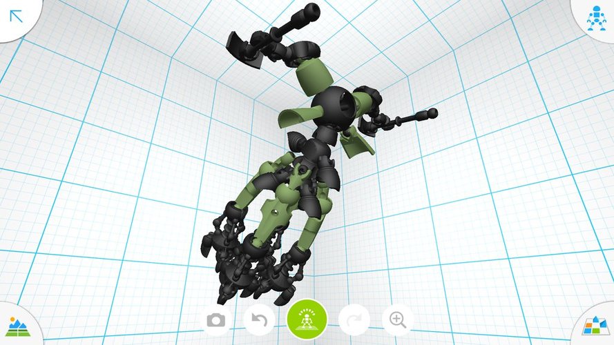 Mecha Sentinel - Tinkerplay Toy 02 3D Print 34778