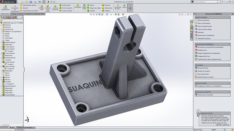 Printrbot Jr v2. Estabilizador del eje Z, no más Z-Wobble - Stab