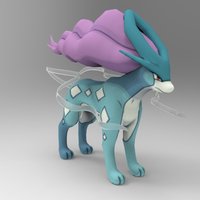 Small Suicune-Pokémon 3D Printing 34839