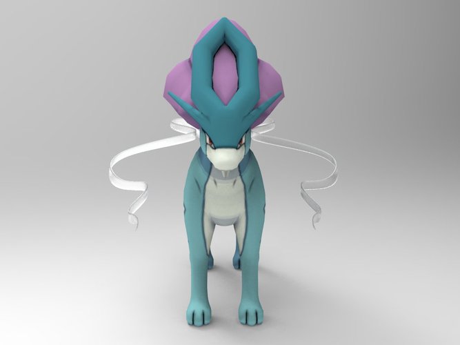 Suicune-Pokémon 3D Print 34841